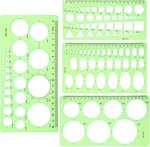 Dimeho Geometric Drawings Templates, 4 Pcs Circle Shape Stencils Measuring. Fixed Price $10.87.