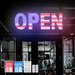 Led Open Signs For Business, 30"L X 10"W Inch Large With Scen.... Fixed Price $104.10.
