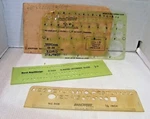 Berol Rapidesign Lettering Circle Templates 908 R-944 & No 40 Set Of 3. Fixed Price $16.95.