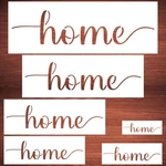 6 Pcs Large Home Stencils Painting Wood Reusable Templates Chalkboard Crafts. Fixed Price $17.58.