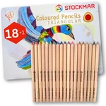 Stockmar Colored Pencils Triangular 18 Colors Graphite. Fixed Price $80.12.