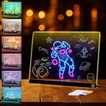 Led Drawing 7 Colors Light Acrylic Dry Erase Lumiboard 14"W X 14"H. Fixed Price $41.58.