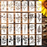 Lloussak 24PCS Flower Stencils For Painting, Leaf Cra.... Fixed Price $11.91.