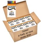 Craytastic! Bulk Crayons, 30 Individual Boxes Of 8 Colors/count Class Pack - .... Fixed Price $34.39.