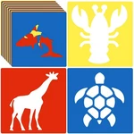 24 Pieces Stencils For Transportation Sidewalk Chalk Kids.... Fixed Price $25.99.