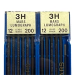 Vtg Staedtler Mars Lumograph Leads 3H 200 Box 22 Pieces Drawing Drafting. Fixed Price $14.99.