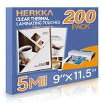 Herkka Laminating Sheets, Holds 8.5 X 11 Inch Mil. Fixed Price $39.25.