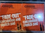 2-CLEARPRINT Fade Out Calculation & Sketch Pad -8.5" X 11" Sheet Grid- 1000HP-4. Fixed Price $29.99.
