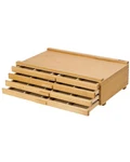 Djar Basic 4-DRAWER Art Supply Storage Box, Portable Premium Beech Wood Organ.... Fixed Price $48.75.