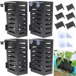 Sanjhff 4 Pcs Aquarium Plant Holder, Fish Tank Black Hook+suction Cup. Fixed Price $14.69.