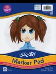Marker Pad White 9X12 Inch 40 Sheets Pacon Drawing Art Supplies Paper. Fixed Price $13.83.