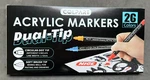 Colpart Acrylic Paint Pens Markers, 26 Colors Dual Tip Brush. Fixed Price $12.07.