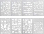 8PCS Plastic Stencil, Alphabet Stencils Lettering Number Guide.... Fixed Price $11.98.