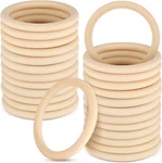 30 Pcs Natural Wooden Rings 4 Inches Unfinished For Craft Solid Circles 15M. Fixed Price $30.92.