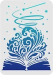 Magic Book Stencil Decoration Template 11.7X8.3 Inch A4 Reusable Back To School. Fixed Price $11.99.