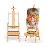 Large Wood H-frame Easel With Storage Drawer, Foldable Art Painting For.... Fixed Price $122.57.