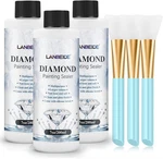 Lanbeide Updated Diamond Painting Sealer 200ML With Silicone X 3, Clear. Fixed Price $30.99.