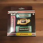 Innovative Designs Tootsie Roll 4 Erasers. Fixed Price $5.99.