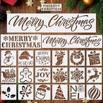 Clothmile 21 Pcs Merry Christmas Stencils For Painting Tem.... Fixed Price $16.42.