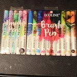 Royal Talens Ecoline Brush Pen Set Bundle 10 Primary Colors, 5 Pastel. Fixed Price $28.99.