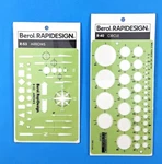 Berol Rapidesign R-40 Circles , R-53 Arrows Template Drafting Stencils. Fixed Price $19.99.