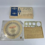 Vintage Alvin Ellipse Template Lot Proportion Dial Du-all Circle. Fixed Price $34.99.
