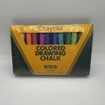 Vintage Crayola Colored Drawing Chalk 12 Sticks Binney & Smith Usa Sealed Box. Fixed Price $19.99.