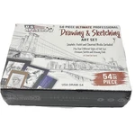 U.s. Art Supply 54 Pc Drawing Sketching Set Pads Charcoal Pastel. Fixed Price $34.44.