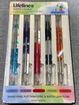 Lifelines Scented Lava Pens 5 Pack Colored Gel Flowing Ink Aromatherapy New. Fixed Price $13.17.