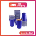 Starmar Blue Cups, 50 Pack 16 Oz Disposable Plastic Cup, Big Birthday Party. Fixed Price $18.43.