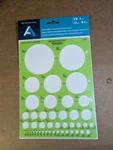 Aa Professional Circle Master Template 1/16"-3". Fixed Price $19.99.