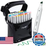 Jusart Alcohol Markers Brush Tip, 48 Colors Dual With & Ch. Fixed Price $73.05.