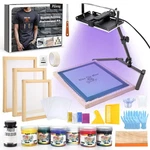 Pllieay 60PCS Screen Printing Kit With Led Uv Exposure Lamp, Colors. Fixed Price $178.51.