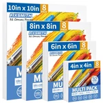 Fixsmith Canvas 32 Pack - Of Each (4" 4", 6", 8", 10"), White. Fixed Price $36.99.