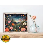Yanfairy Wild Flowers Diamond Art Painting Kit For Adults 12X16INCH. Fixed Price $20.00.