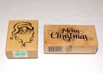 Lot Psx Merry Christmas Santa Claus Crafting Wood Mounted Rubber Stamp F-1215. Fixed Price $9.99.