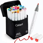 Caliart 41 Colors Dual Tip Markers Permanent Alcohol Bas. Fixed Price $27.99.