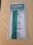 Add-an-eighth 6" Ruler 1/8" Lip Simplifies Miniature Foundation Piecing. Fixed Price $8.00.
