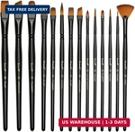 Brusarth Paint Brushes Set, 14 Pcs Artist For Acrylic Oil Watercolor Gouac. Fixed Price $14.54.