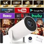 Portable Uhd 4K Mini Projector 10000 Lumen Led 1080P Wifi Bluetooth Home Theater. Fixed Price $55.99.