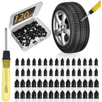Gmox 120PCS Car Motorcycle Tubeless Tire Puncture Repair Rubber Nails Screws Kit. Fixed Price $17.54.