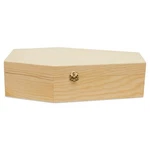 Wooden Coffin Box 12 Inch Unfinished, Halloween Decor, Pet Casket Woodpeckers. Fixed Price $29.86.