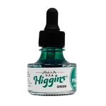 Higgins Green Pigmented Drawing Ink 1OZ Glass Bottle For Artists & Students. Fixed Price $15.99.