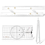 Motipuns 3 Pcs Basic Navigation Set, Include 16 Inch Marine Parallel Ruler Wi.... Fixed Price $43.47.