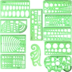 11PCS Geometric Drawings Templates, Drafting Stencils Measuring Tools, Betybedy. Fixed Price $15.72.