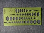 Vintage Berol Rapidesign Template R-2077 Metric Ellipse Master. Fixed Price $9.50.