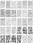 30 Pieces Letter Stencils For Painting 4 X 7 Inch Alphabet Reusable Plastic.... Fixed Price $16.17.