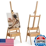 Artify Supplies Large Wooden H-frame Studio Easel Artist Storage. Fixed Price $111.47.
