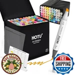 Hotu Alcohol Markers Brush -60 Virant Colors Daul Tips Art Set, For. Fixed Price $59.98.