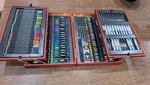 Battat Artist Studio Wooden Case Paint Pencil Set Pre Owned. Fixed Price $19.95.